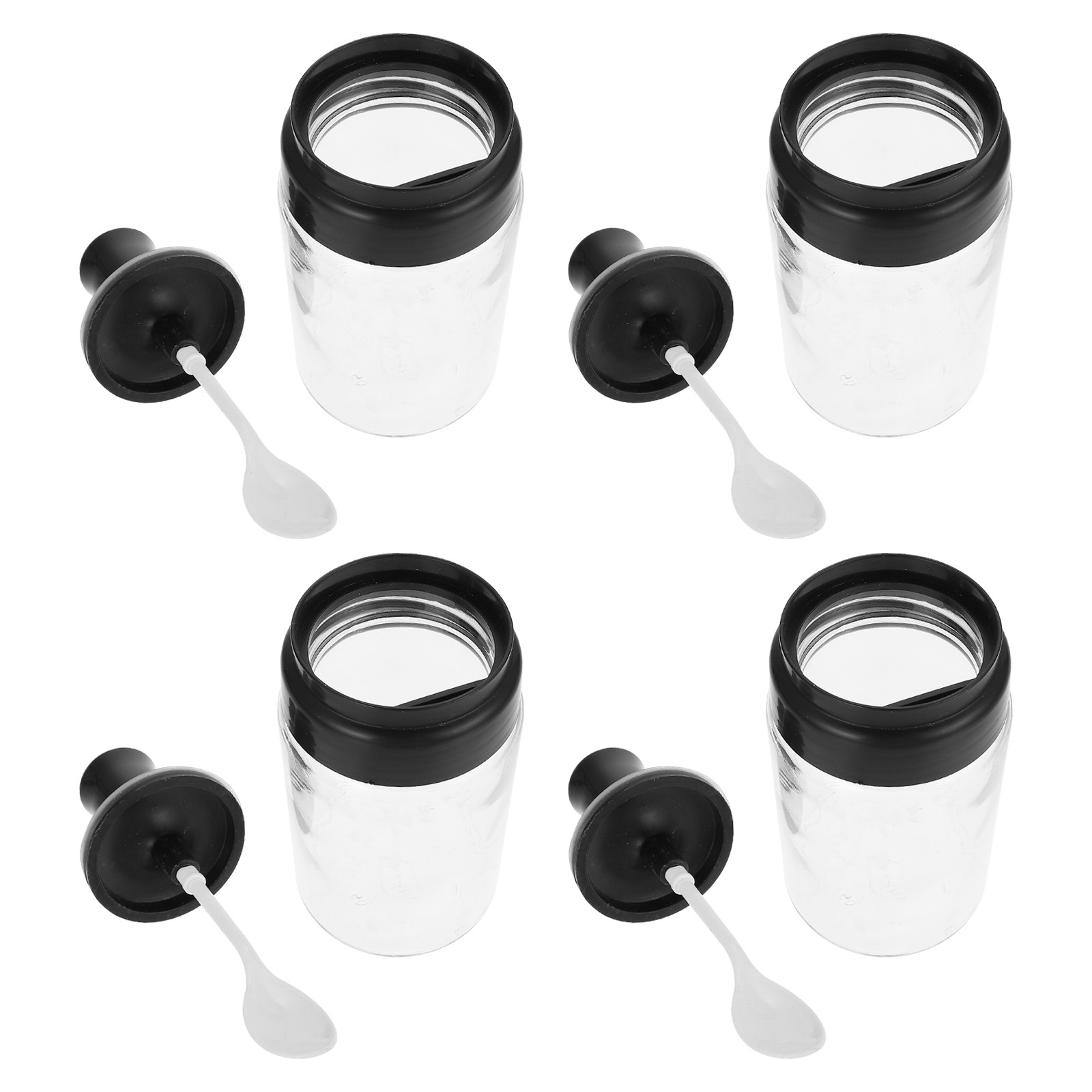 Meal Prep Glass Containers With Lids - Набор из 4 стеклянных банок для