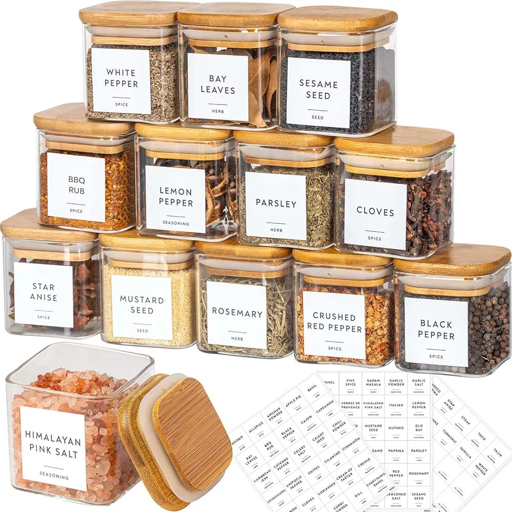 Квадратные банки для специй на – обзор и цена Meal Prep Glass Containers With Lids