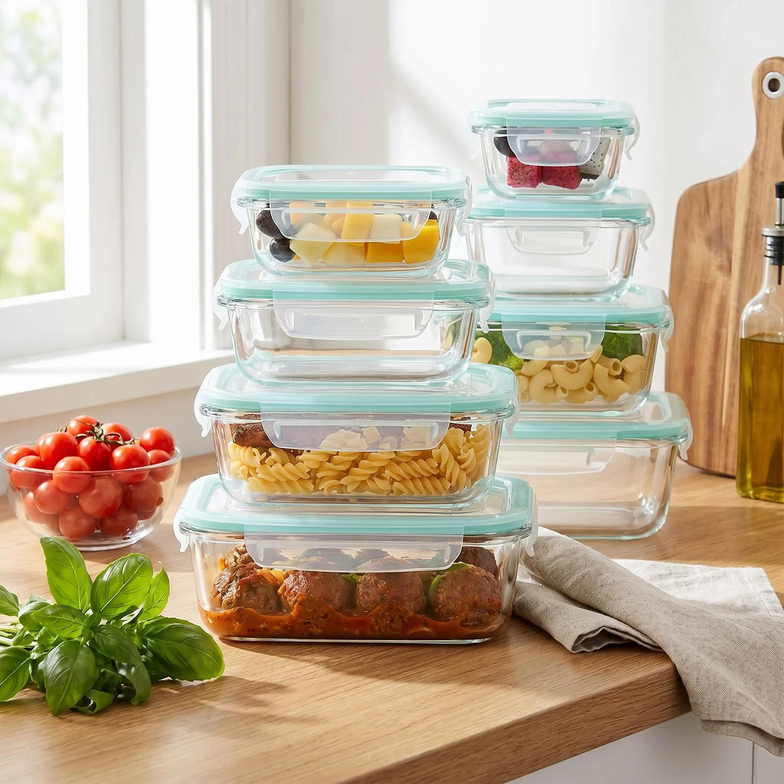 Премиум-контейнеры для хранени – обзор и цена Meal Prep Glass Containers With Lids